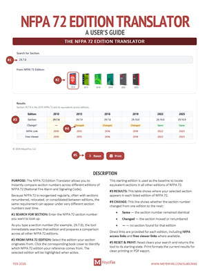 NFPA 72 Translator PDF Preview