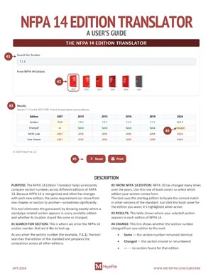 NFPA 14 Translator PDF Preview